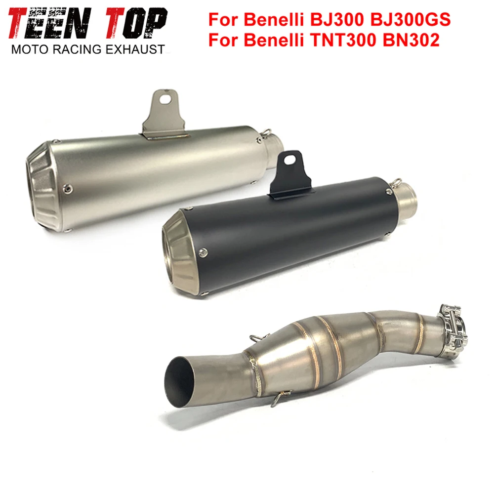 Motorcycle Exhaust Systems For Benelli BJ300 TNT300 BN302 Slip-on Exhaust 51mm Stainless Steel DB Killer BJ300GS Racing Muffler
Motorcycle Exhaust Systems For Benelli BJ300 TNT300 BN302 Slip-on Exhaust 51mm Stainless Steel DB Killer BJ300GS Racing Muffler
