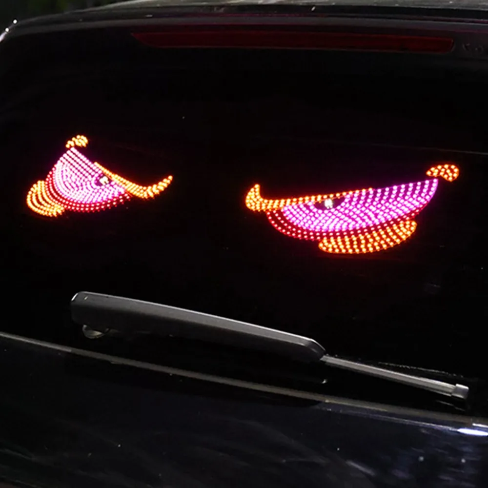 Креативный RGB динамический грузовик Devil Eyes Light, светодиодный дисплей, USB 5 В, светильник для глаз демона, многорежимная пиксельная панель, лампа для декора автомобиля
Креативный RGB динамический грузовик Devil Eyes Light, светодиодный дисплей, USB 5 В, светильник для глаз демона, многорежимная пиксельная панель, лампа для декора автомобиля