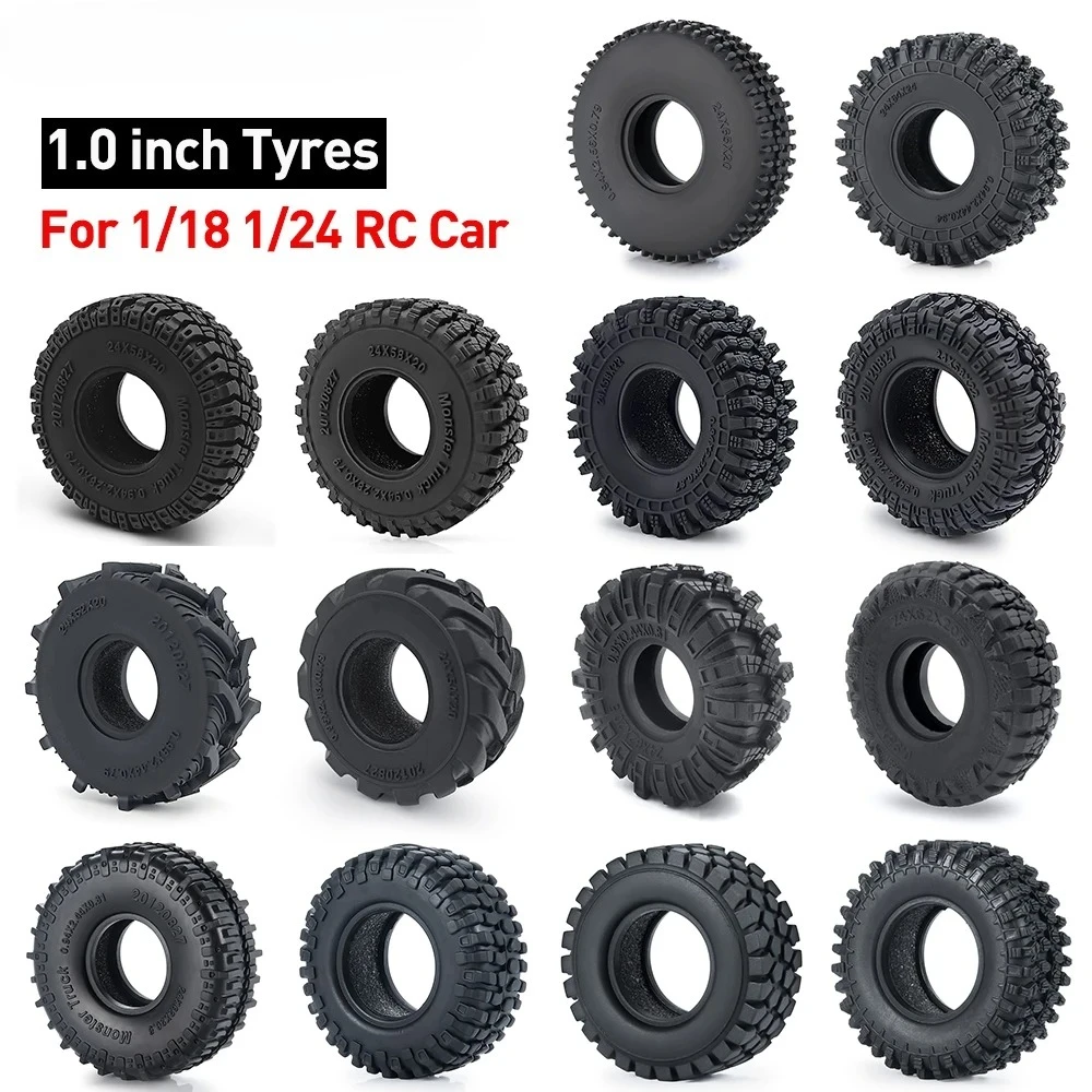 1/18 1/24 RC Micro Crawler Car 1.0 Inch Mud Terrain Rubber Tires 50/54/58/62/64/65mm Wheels Compatible with Axial SCX24 TRX4M
1/18 1/24 RC Micro Crawler Car 1.0 Inch Mud Terrain Rubber Tires 50/54/58/62/64/65mm Wheels Compatible with Axial SCX24 TRX4M