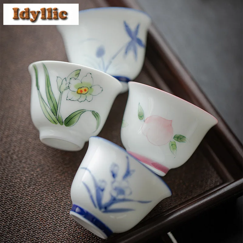 2 шт./лот, ручная роспись цветов, чайная чашка, роскошная чайная чаша, милая чашка, чашка для дегустации чая, чашка для медитации, чашки Jianzhan Master, посуда для напитков, подарок, 50 мл
2 шт./лот, ручная роспись цветов, чайная чашка, роскошная чайная чаша, милая чашка, чашка для дегустации чая, чашка для медитации, чашки Jianzhan Master, посуда для напитков, подарок, 50 мл