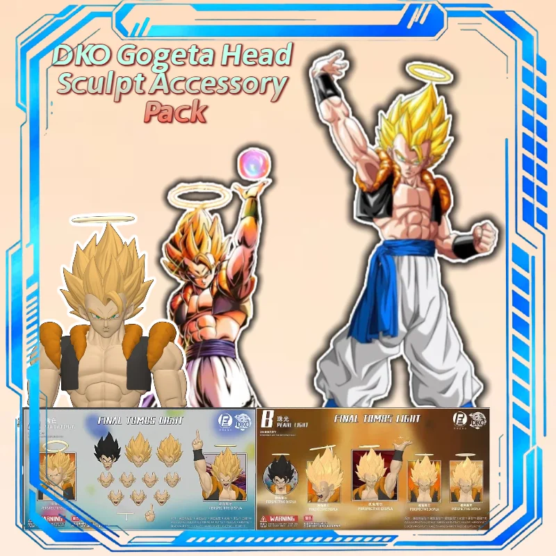 RE&DKO FINAL TOMBS LIGHT Shf Gogeta Head Sculpting Pack Super Saiyan Dragon Ball Headsculpt Gogeta Heads Sculpture Accessory Kit
RE&DKO FINAL TOMBS LIGHT Shf Gogeta Head Sculpting Pack Super Saiyan Dragon Ball Headsculpt Gogeta Heads Sculpture Accessory Kit