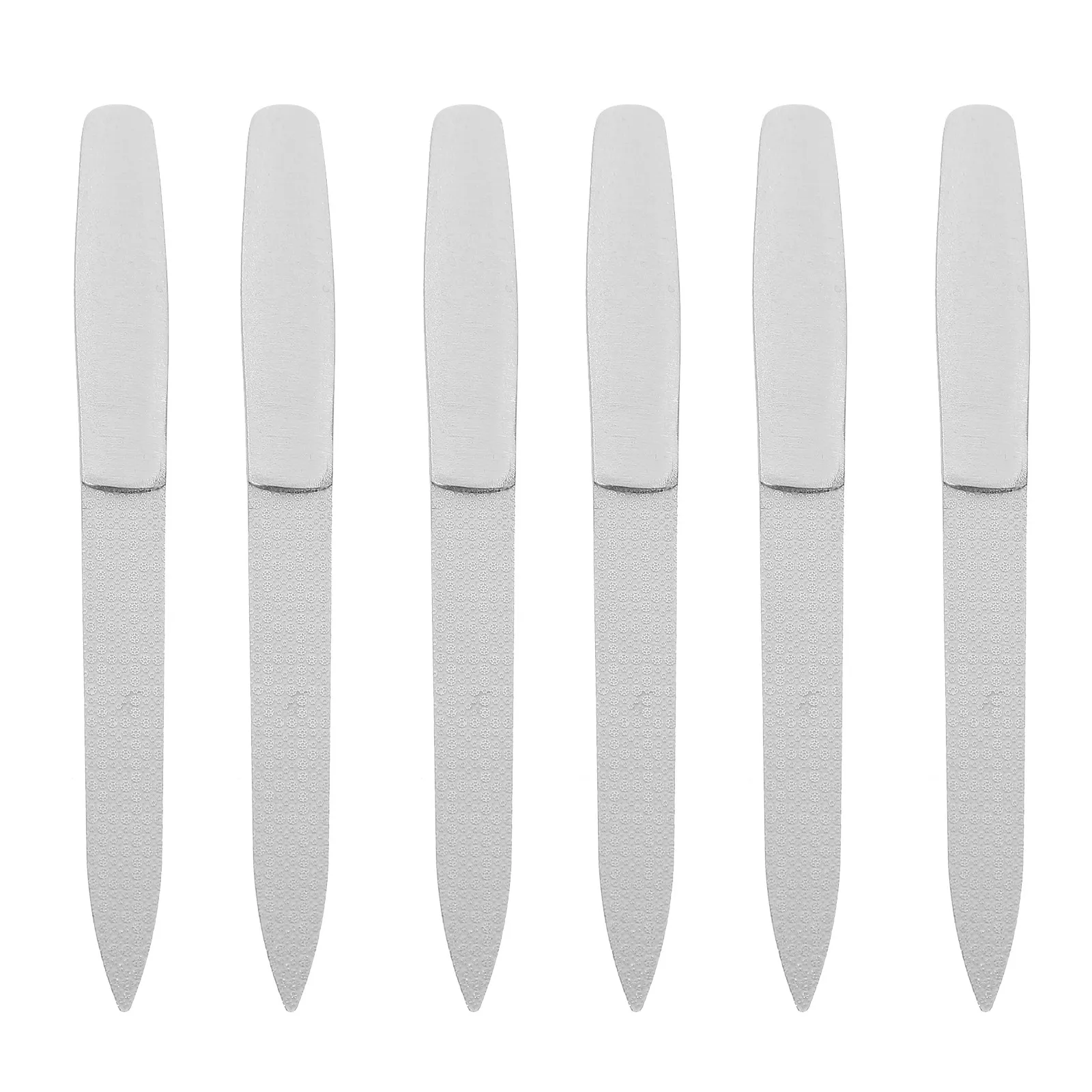 Набор из 6 пилок для ногтей из высококачественной нержавеющей стали с двойной зернистостью, инструменты для маникюра и педикюра для салонов и домашнего использования, для придания формы, полировки и шлифовки ногтей
Набор из 6 пилок для ногтей из высококачественной нержавеющей стали с двойной зернистостью, инструменты для маникюра и педикюра для салонов и домашнего использования, для придания формы, полировки и шлифовки ногтей