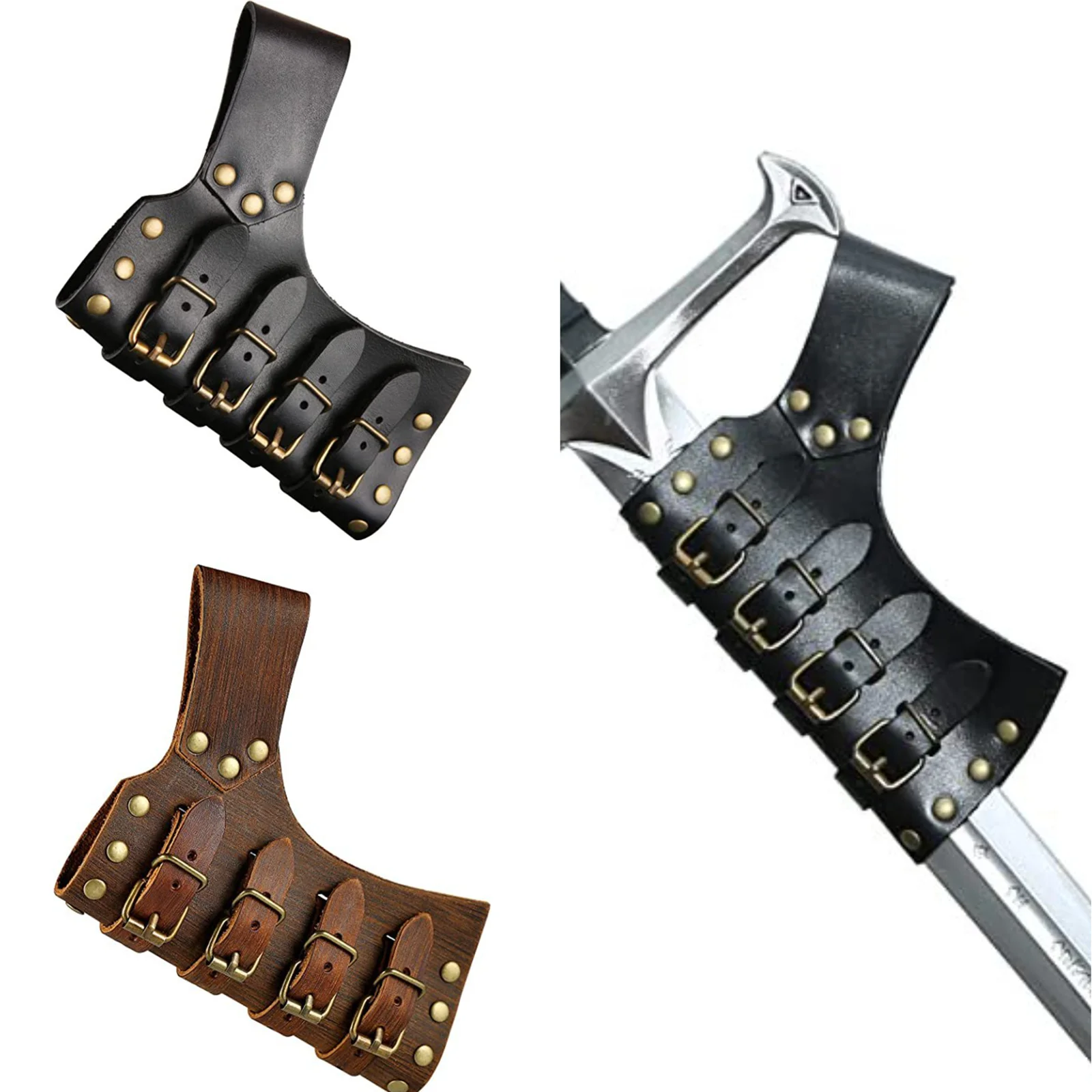 Medieval Faux Leather Sword Frog LARP Renaissance Cosplay Accessory Rapier Knight Sword Holster
Medieval Faux Leather Sword Frog LARP Renaissance Cosplay Accessory Rapier Knight Sword Holster