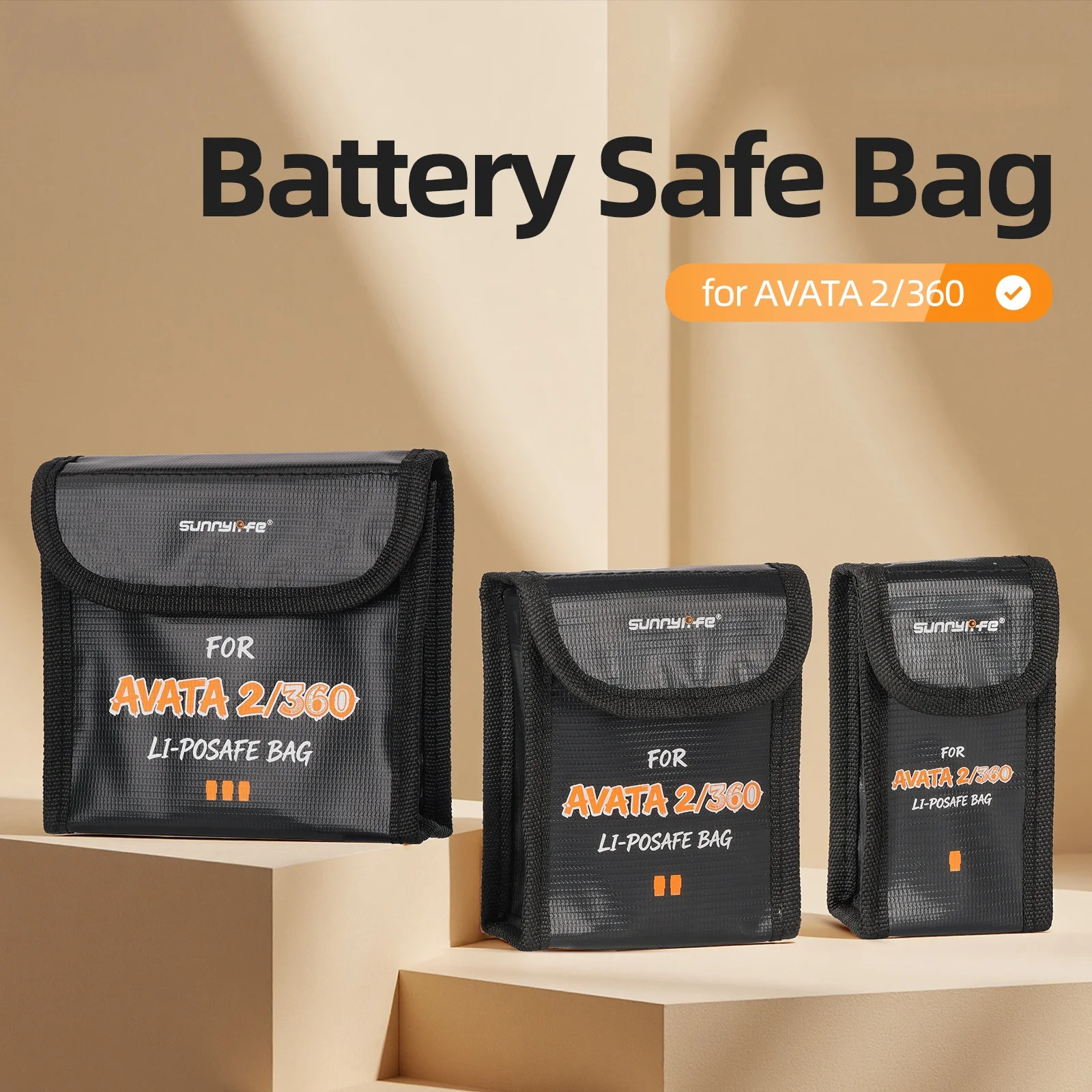 Safety Storage Bag for DJI AVATA 360 Batteries
Safety Storage Bag for DJI AVATA 360 Batteries