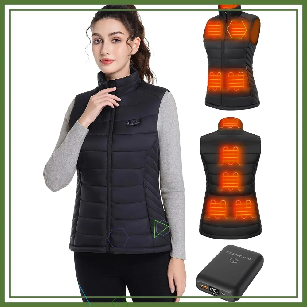 Women's Heated Vest with 7.4V Battery, Lightweight Warm Winter Wear for Outdoor Activities
Women's Heated Vest with 7.4V Battery, Lightweight Warm Winter Wear for Outdoor Activities