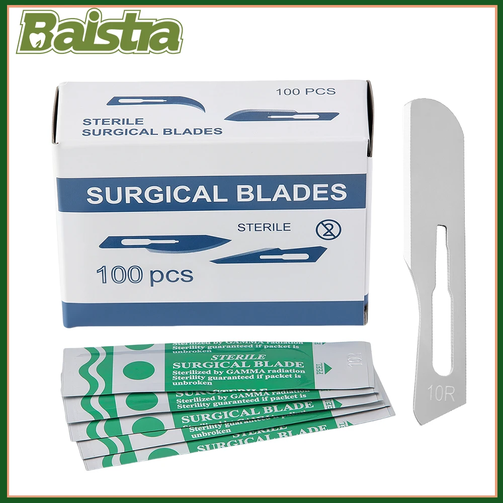 Стоматологические хирургические лезвия из углеродистой стали 10R, лабораторные хирургические лезвия для дермапланирования, стерилизованные AZDENT
Стоматологические хирургические лезвия из углеродистой стали 10R, лабораторные хирургические лезвия для дермапланирования, стерилизованные AZDENT