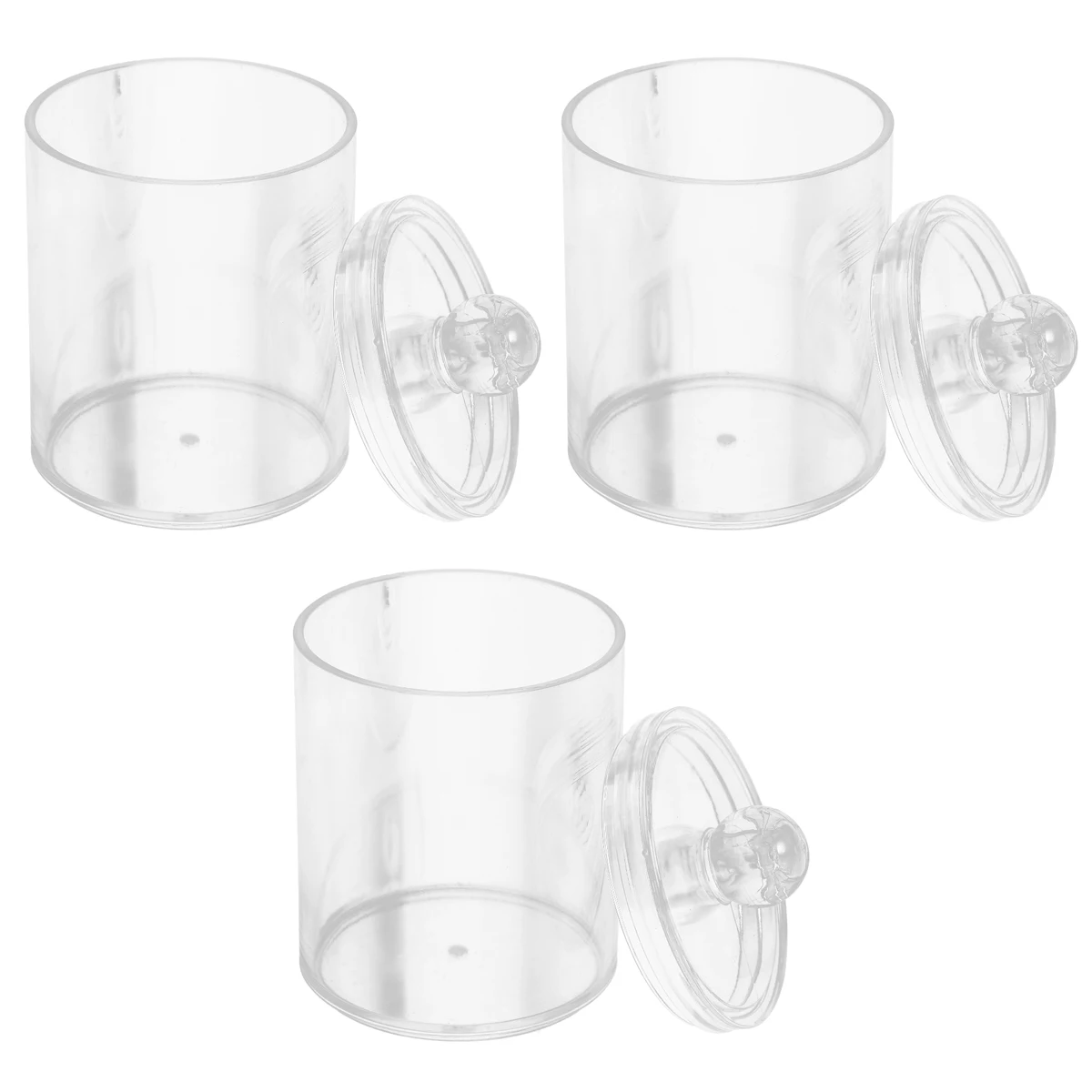 3pcs Useful Round Storage Box Transparent Storage Case Household Storage Container for Cotton Swabs Jewelry
3pcs Useful Round Storage Box Transparent Storage Case Household Storage Container for Cotton Swabs Jewelry