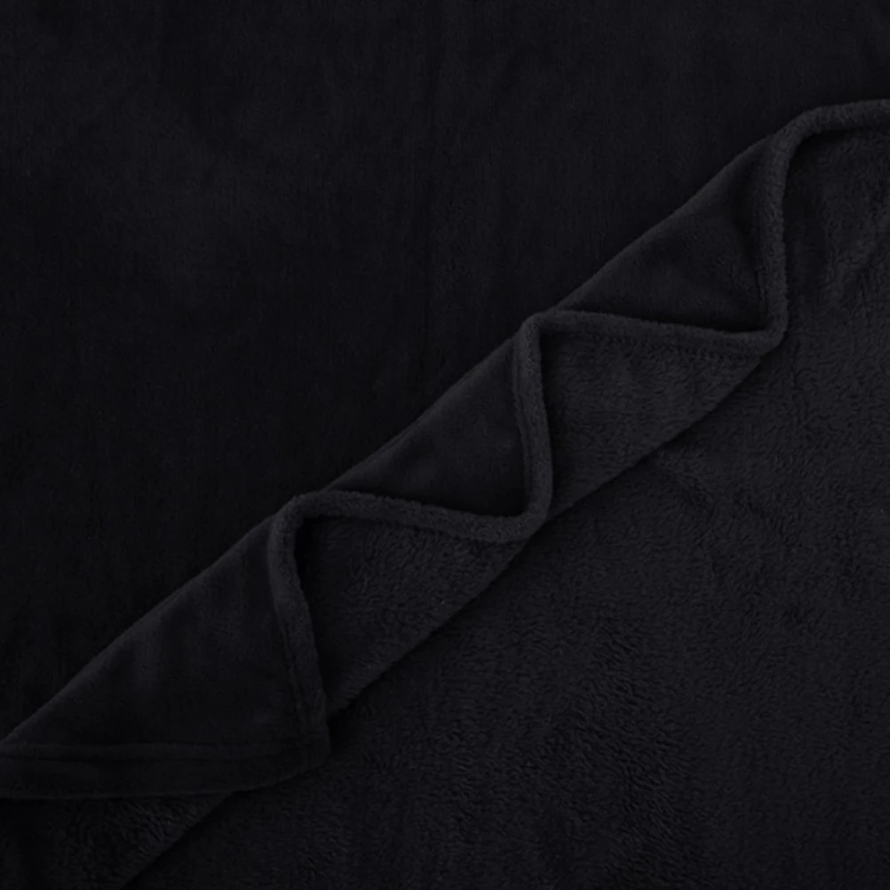 Flannel Fleece Blanket Solid Color 70x100cm Black Soft Comfy Warm Bed Blanket Indoor Outdoor
Flannel Fleece Blanket Solid Color 70x100cm Black Soft Comfy Warm Bed Blanket Indoor Outdoor