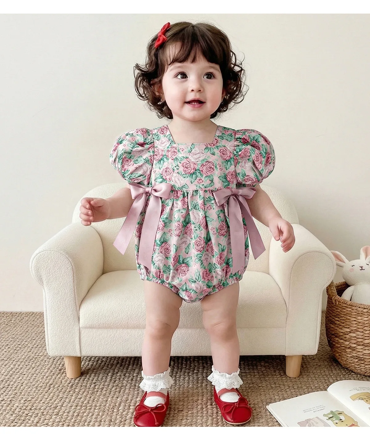 Girls Rompers 2026 Spring Summer New Girls Printed Dress Children Sister Clothes Baby Bow Floral Rompers
Girls Rompers 2026 Spring Summer New Girls Printed Dress Children Sister Clothes Baby Bow Floral Rompers