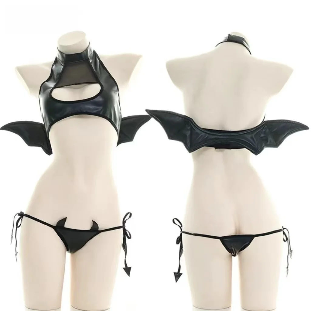 Sexy leather cosplay, little devil cosplay, women's cosplay, enchanting demon with wings set
Sexy leather cosplay, little devil cosplay, women's cosplay, enchanting demon with wings set