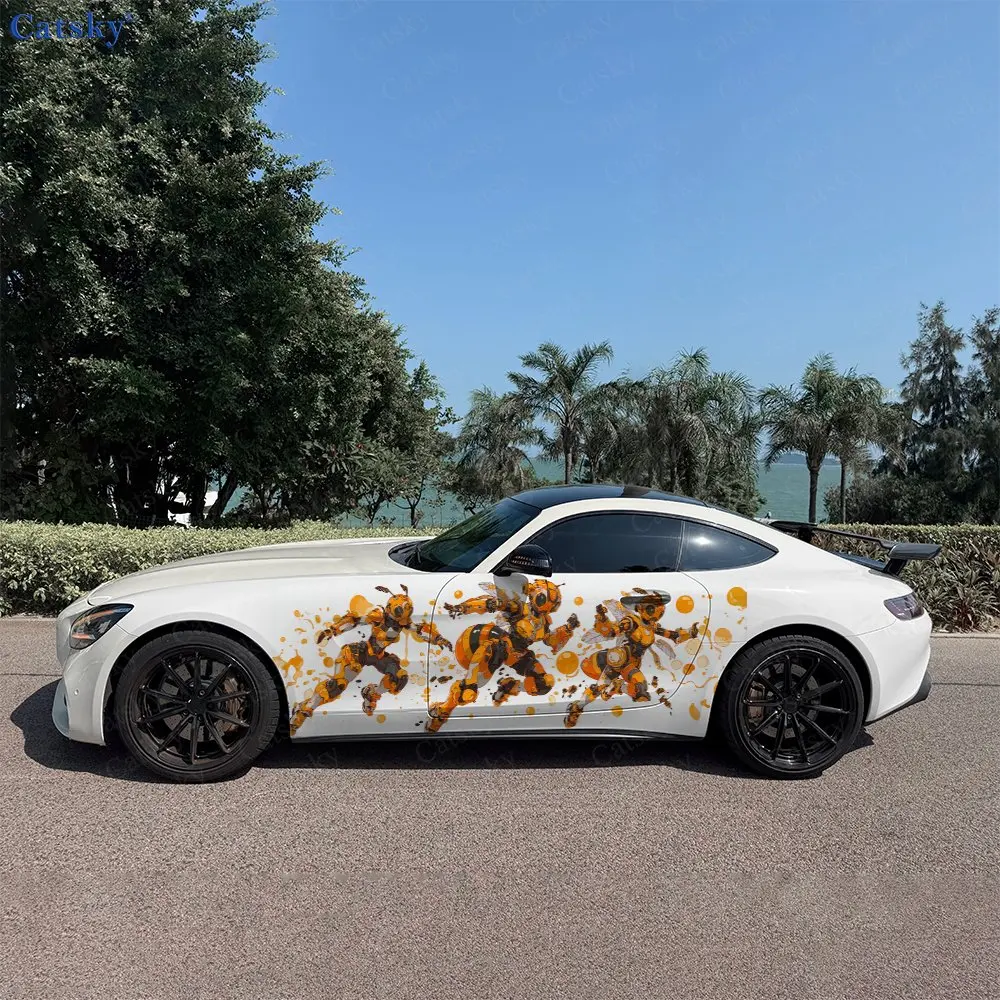 2pcs Bee Warrior Decal, Durable, Fade-Resistant, Enhance Your Vehicles Aesthetic With Bold Art Design Car Vinyl Wrap
2pcs Bee Warrior Decal, Durable, Fade-Resistant, Enhance Your Vehicles Aesthetic With Bold Art Design Car Vinyl Wrap
