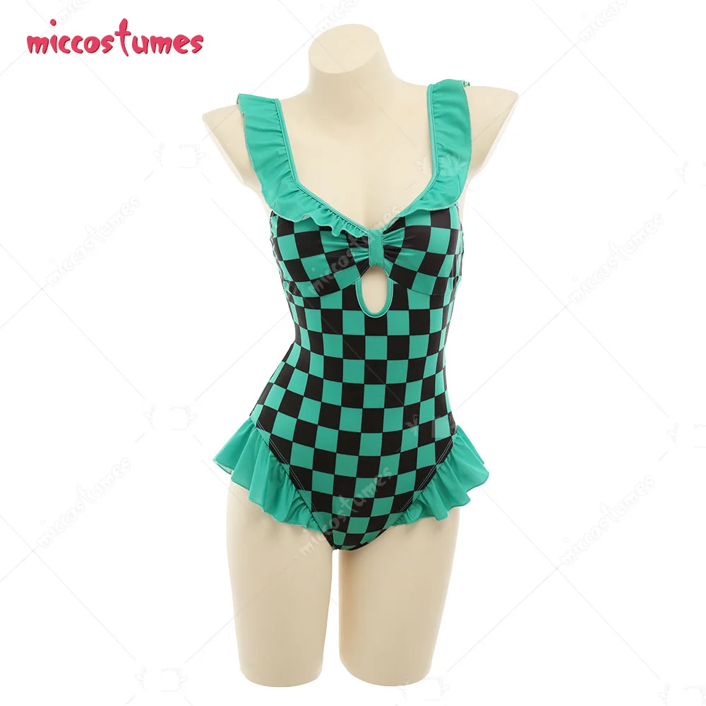 Women Ruffled Grid One-Piece Zentai Bodysuit Swimming Suit Bathing Suit Beach Swimsuit Outfit Costume
Women Ruffled Grid One-Piece Zentai Bodysuit Swimming Suit Bathing Suit Beach Swimsuit Outfit Costume