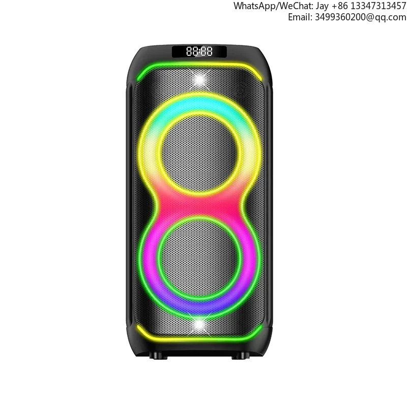 Double 6.5 Inch Colorful LED Light Trolley Party Speaker Battery-powered For USB Music Player Good Woofer Experience
Double 6.5 Inch Colorful LED Light Trolley Party Speaker Battery-powered For USB Music Player Good Woofer Experience