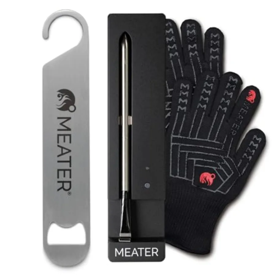 SE Bundle: Smart Wireless Meat Thermometer for Everyday Cooking with Heat-Resistant Mitts and Bar Blade Opener Bluetooth Range
SE Bundle: Smart Wireless Meat Thermometer for Everyday Cooking with Heat-Resistant Mitts and Bar Blade Opener Bluetooth Range