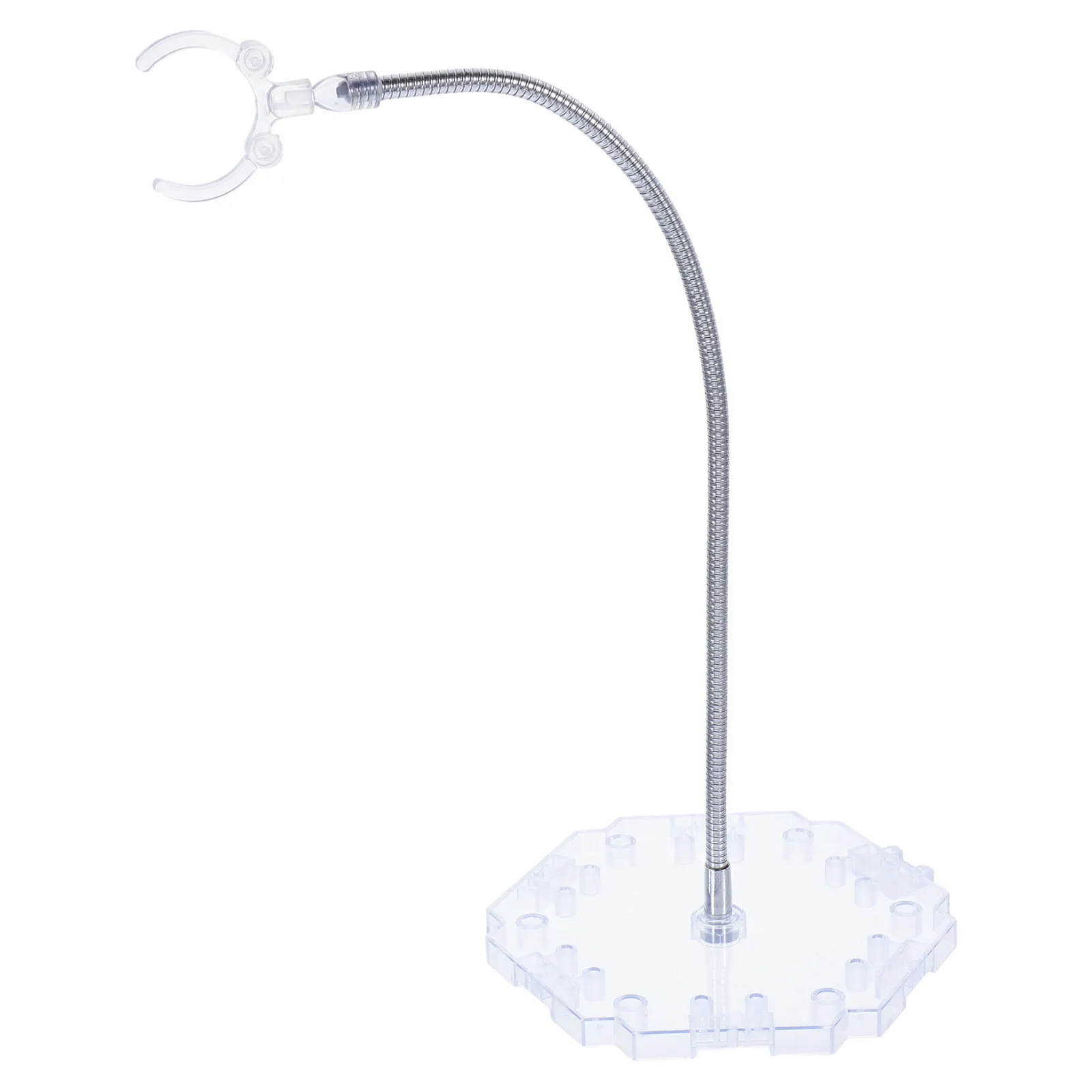 Clear Adjustable Action Figure Stand with Snake Bone Bracket for Stable Display of Figures Interconnectable
Clear Adjustable Action Figure Stand with Snake Bone Bracket for Stable Display of Figures Interconnectable