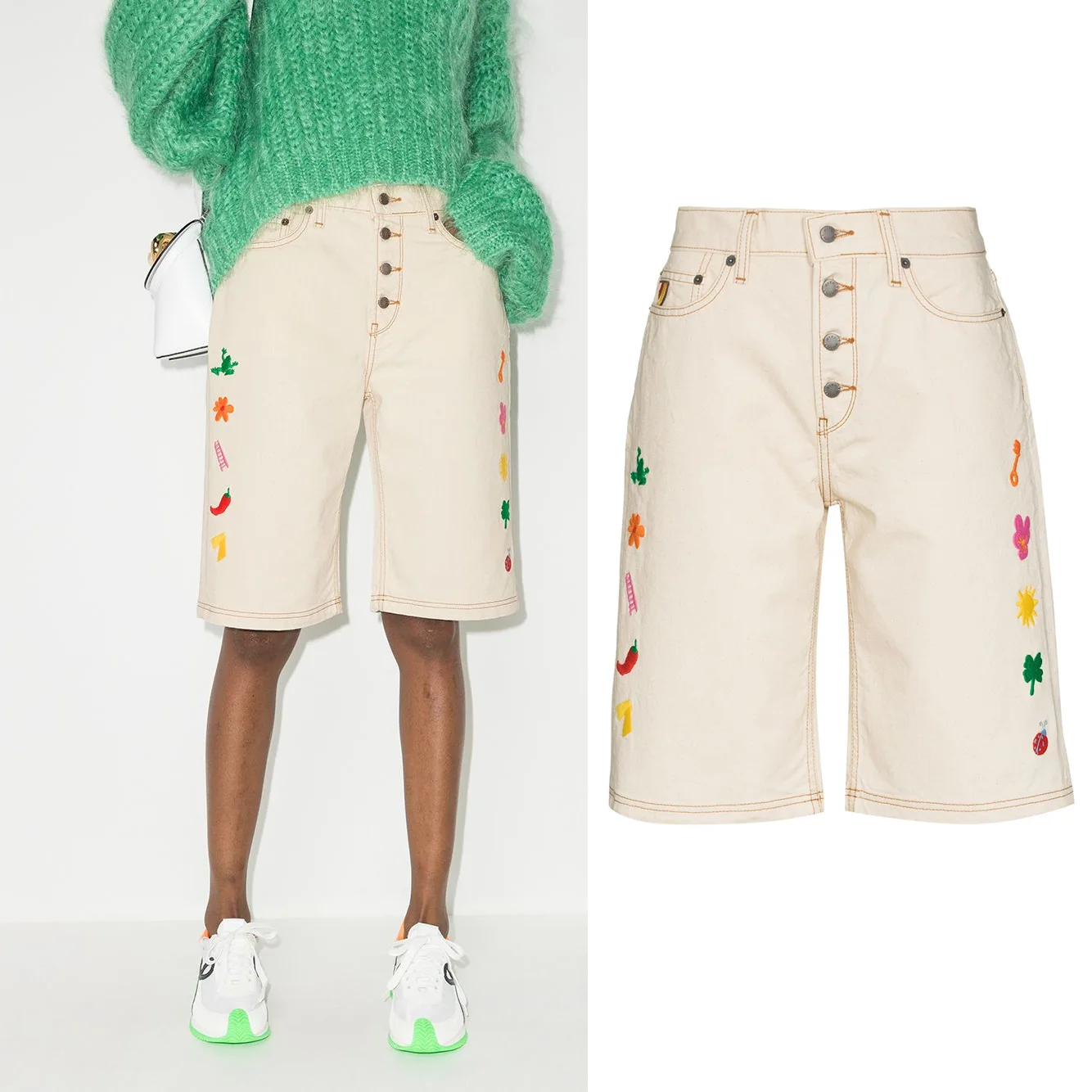 Denim Shorts For Womenwomen's 2023 Spring And Summer New Street Fashion High-Waisted Personalized Color Embroidery Five-Point St
Denim Shorts For Womenwomen's 2023 Spring And Summer New Street Fashion High-Waisted Personalized Color Embroidery Five-Point St