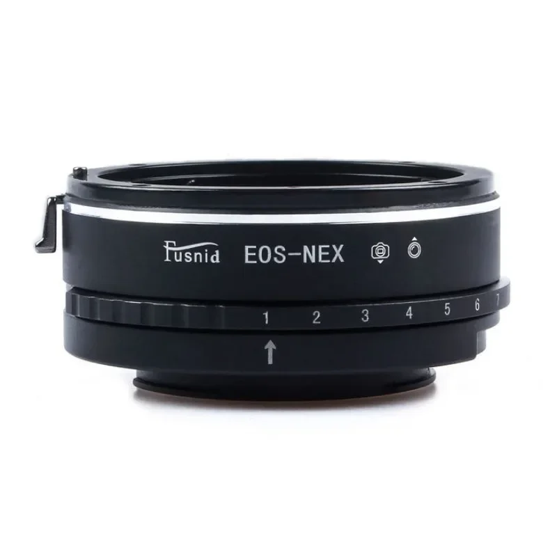 EOS-NEX adapter ring with adjustable aperture for converting Canon EOS lens to Sony NEX mirrorless lens
EOS-NEX adapter ring with adjustable aperture for converting Canon EOS lens to Sony NEX mirrorless lens
