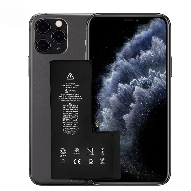 A2218/A2161/A2220 for IPhone 11 Pro Max Phone Battery High Quality High Capacity Replacement Bateria Grade A Cell with Tools
A2218/A2161/A2220 for IPhone 11 Pro Max Phone Battery High Quality High Capacity Replacement Bateria Grade A Cell with Tools