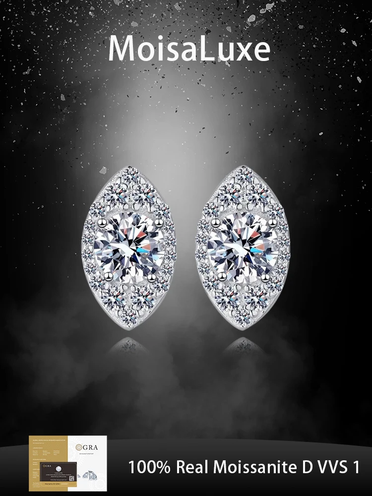 MoisaLuxe Official Store Moissanite Plata Sterling 925 Silver Fashion Jewelry Marquise Bag Earrings for Women Hoops Piercing
MoisaLuxe Official Store Moissanite Plata Sterling 925 Silver Fashion Jewelry Marquise Bag Earrings for Women Hoops Piercing