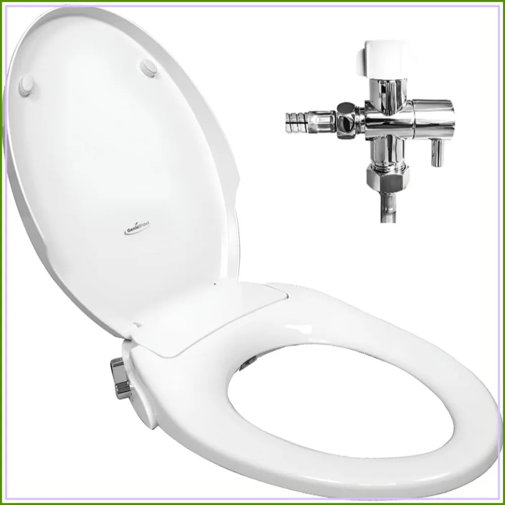 Elongated Bidet Toilet Seat, Self Cleaning Dual Nozzles, No Wiring, Easy Install, Hybrid T Included
Elongated Bidet Toilet Seat, Self Cleaning Dual Nozzles, No Wiring, Easy Install, Hybrid T Included
