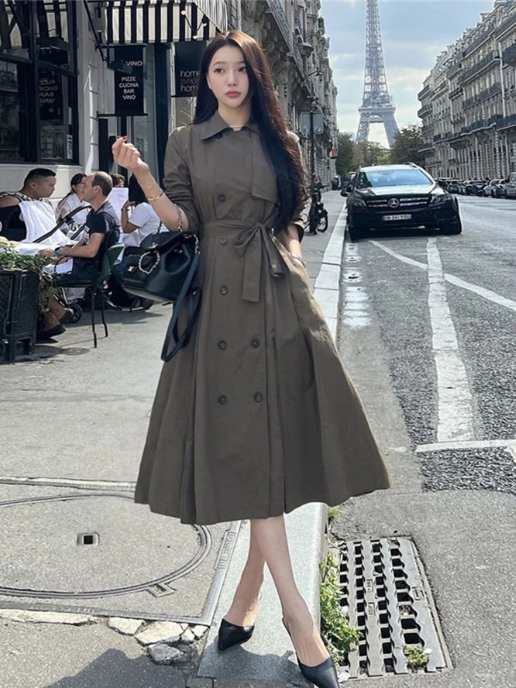 Faionable Осеннее пальто длиной миди, женская юбка-сли, корейская версия, длинная юбка из смеси хлопка из полиэстера
Faionable Осеннее пальто длиной миди, женская юбка-сли, корейская версия, длинная юбка из смеси хлопка из полиэстера