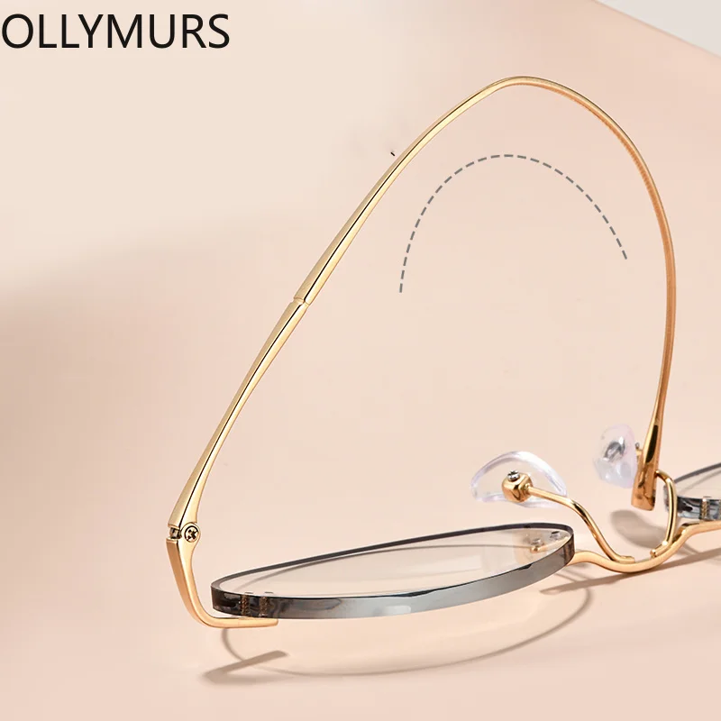 Vintage Men Oval Rimless Eyewear Oculos Pure Titanium Glasses For Women Opticos Blue Light Filtering Prescription Lens Gafas
Vintage Men Oval Rimless Eyewear Oculos Pure Titanium Glasses For Women Opticos Blue Light Filtering Prescription Lens Gafas