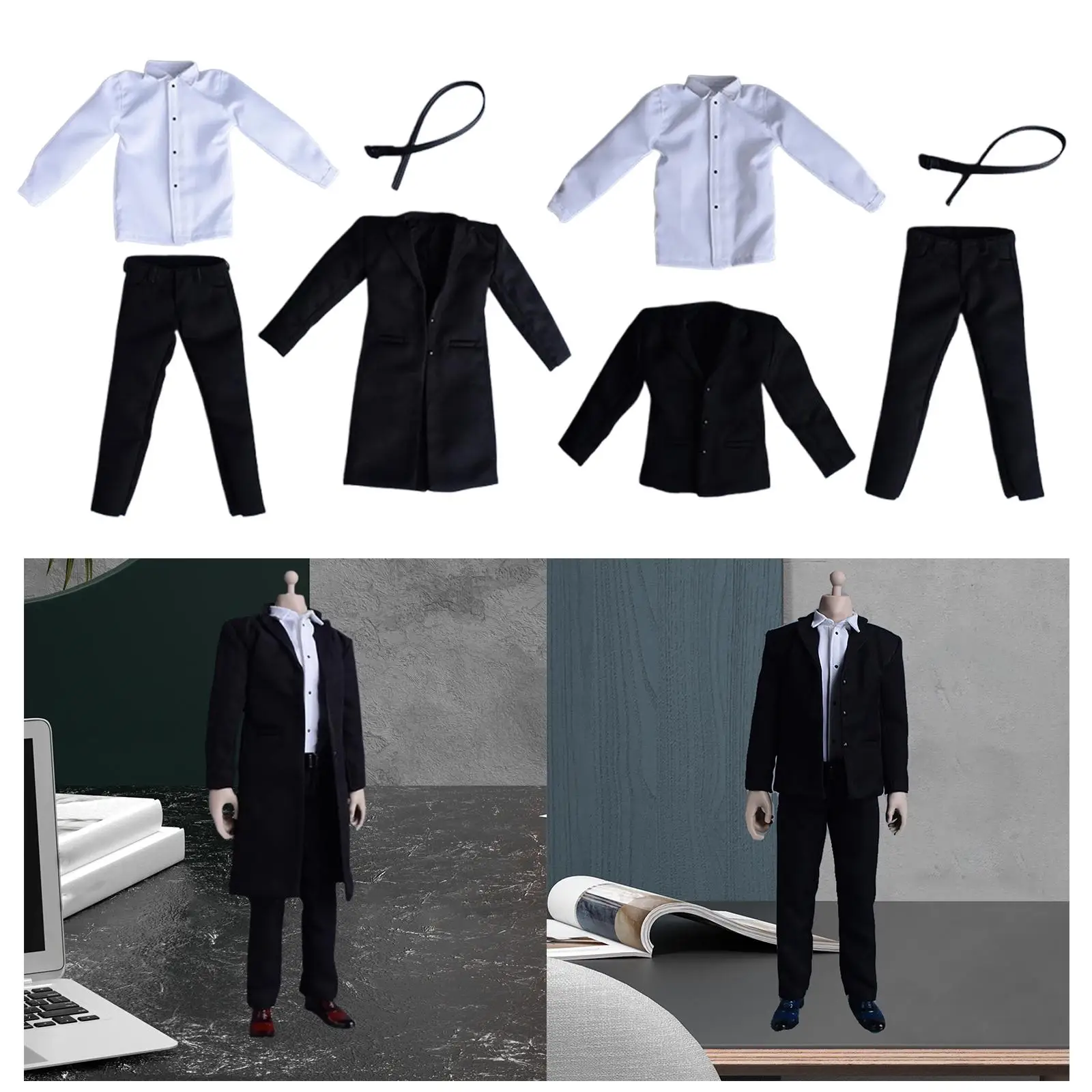 1/6 Figure Mens suits Fashion Casual Retro Stylish with Belt Uniforms Suit for 12" Action Figures Doll Model Dress up Accessory 
1/6 Figure Mens suits Fashion Casual Retro Stylish with Belt Uniforms Suit for 12" Action Figures Doll Model Dress up Accessory