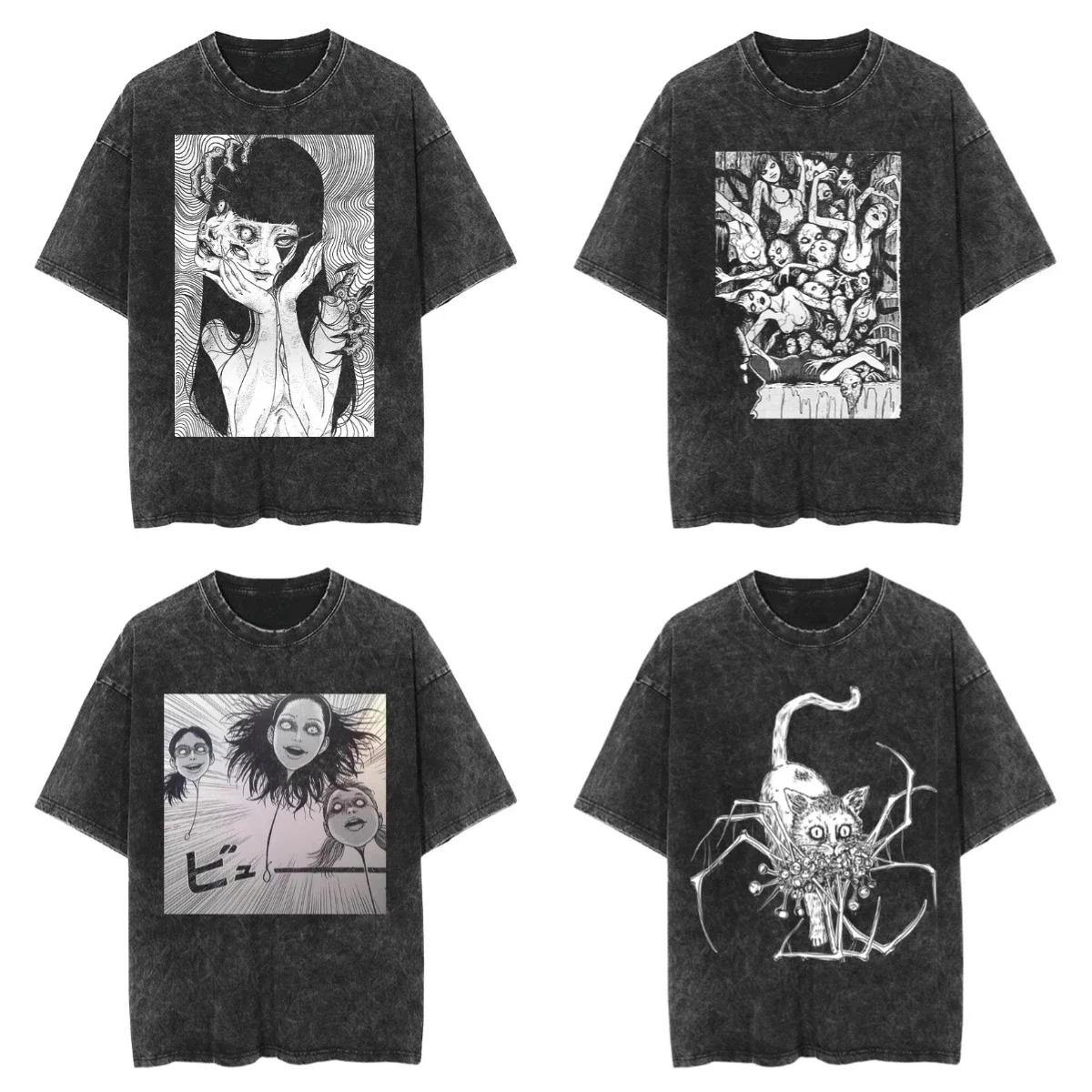Футболка с изображением аниме Tomie Junji Ito, мытая мужская и женская футболка из 100% хлопка в стиле Харадзюку Ryomen Sukuna Retro для мужчин и женщин, футболка большого размера 
Футболка с изображением аниме Tomie Junji Ito, мытая мужская и женская футболка из 100% хлопка в стиле Харадзюку Ryomen Sukuna Retro для мужчин и женщин, футболка большого размера