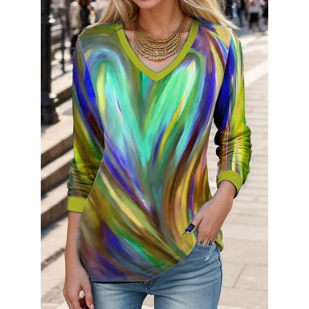 Y2k Woman Clothes Casual T-Shirts Spring Autumn Floral Print V-Neck Long Sleeved Tops Tees Female Streetwear Pulovers
Y2k Woman Clothes Casual T-Shirts Spring Autumn Floral Print V-Neck Long Sleeved Tops Tees Female Streetwear Pulovers