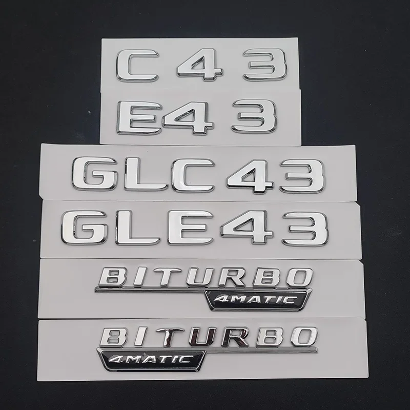 3D ABS For C43 W205 W204 E43 W213 Car Badge BITURBO 4MATIC Emblem Rear Trunk Letters Logo W212 GLE43 X253 GLC43 W167 Accessories
3D ABS For C43 W205 W204 E43 W213 Car Badge BITURBO 4MATIC Emblem Rear Trunk Letters Logo W212 GLE43 X253 GLC43 W167 Accessories