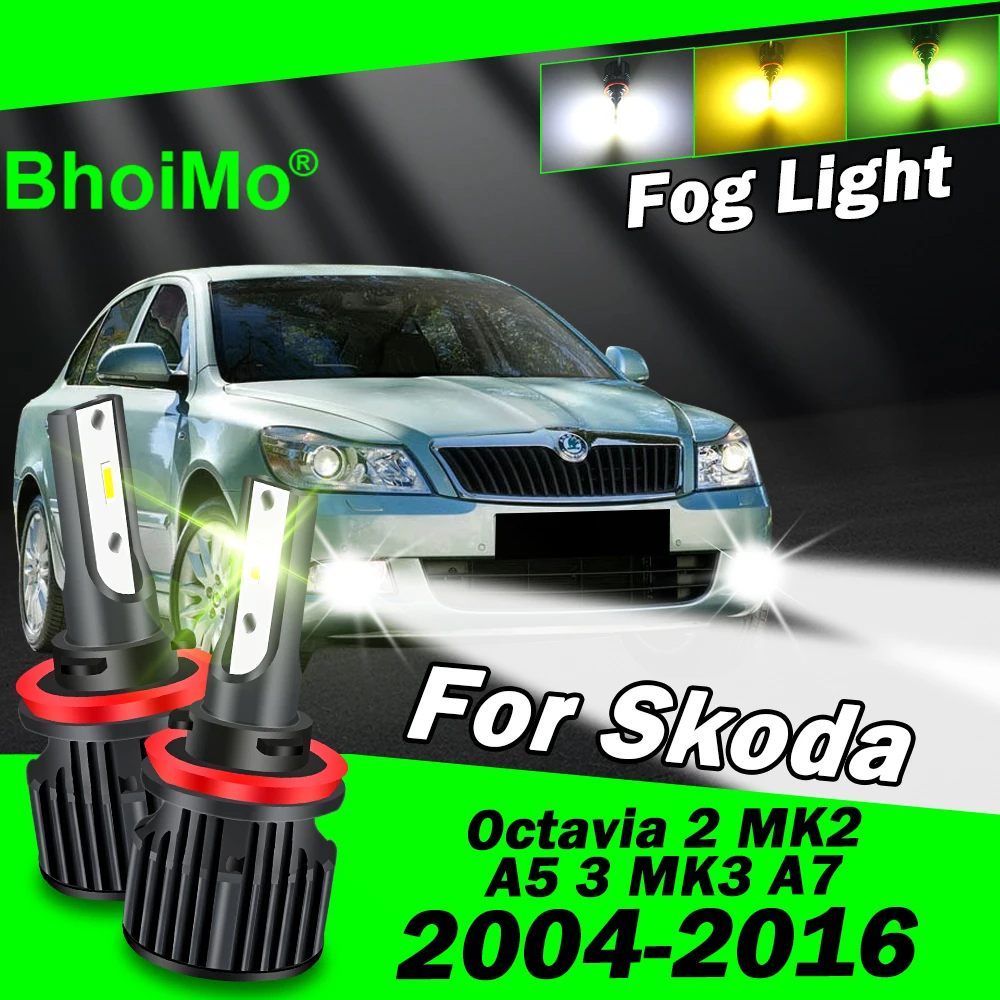 BhoiMo For Skoda Octavia 2 MK2 A5 3 MK3 A7 Front Fog Light Lamp Led Bulb 2004 2005 2006 2007 2008 2009 2010 2011 2012 2013 2014
BhoiMo For Skoda Octavia 2 MK2 A5 3 MK3 A7 Front Fog Light Lamp Led Bulb 2004 2005 2006 2007 2008 2009 2010 2011 2012 2013 2014