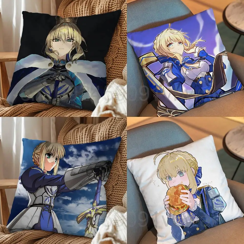 Saber Knight King Fate stay night Pillow Case Square Double-Sided Printing Short Plush Sofa Cushion Cover Bedroom Bedside Pillow
Saber Knight King Fate stay night Pillow Case Square Double-Sided Printing Short Plush Sofa Cushion Cover Bedroom Bedside Pillow