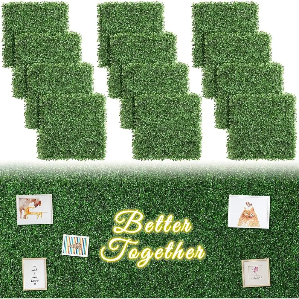 20 x 20 Artificial Boxwood Panels for Greenery Wall, Indoor/Outdoor Garden Backdrop
20 x 20 Artificial Boxwood Panels for Greenery Wall, Indoor/Outdoor Garden Backdrop