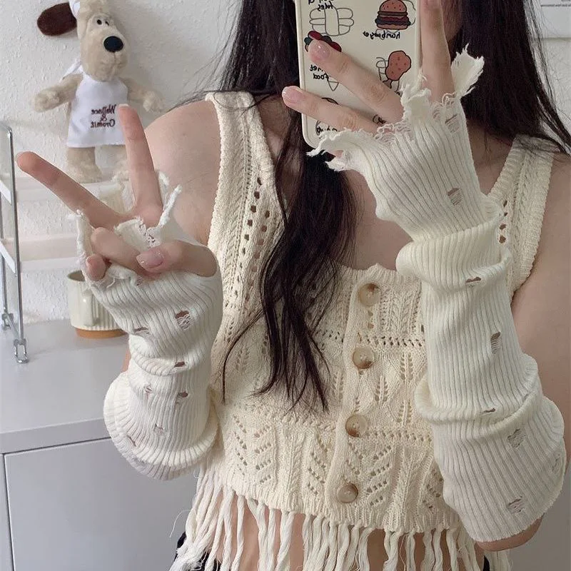Autumn Winter Long Knitted Gloves Student Warmth Arm Protector Sve Covers Versatile Girls Faionable Protective Arm Pads
Autumn Winter Long Knitted Gloves Student Warmth Arm Protector Sve Covers Versatile Girls Faionable Protective Arm Pads
