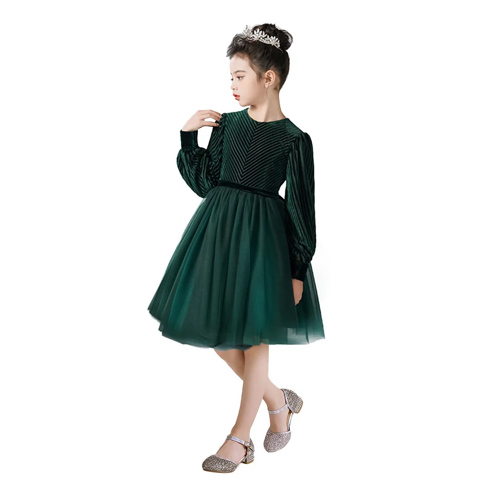 Dideyttawl Spring Girls Short Velvet Flower Girl Dress Elegant Formal Dress Lantern Long Sleeves Girls Birthday Party Dress
Dideyttawl Spring Girls Short Velvet Flower Girl Dress Elegant Formal Dress Lantern Long Sleeves Girls Birthday Party Dress