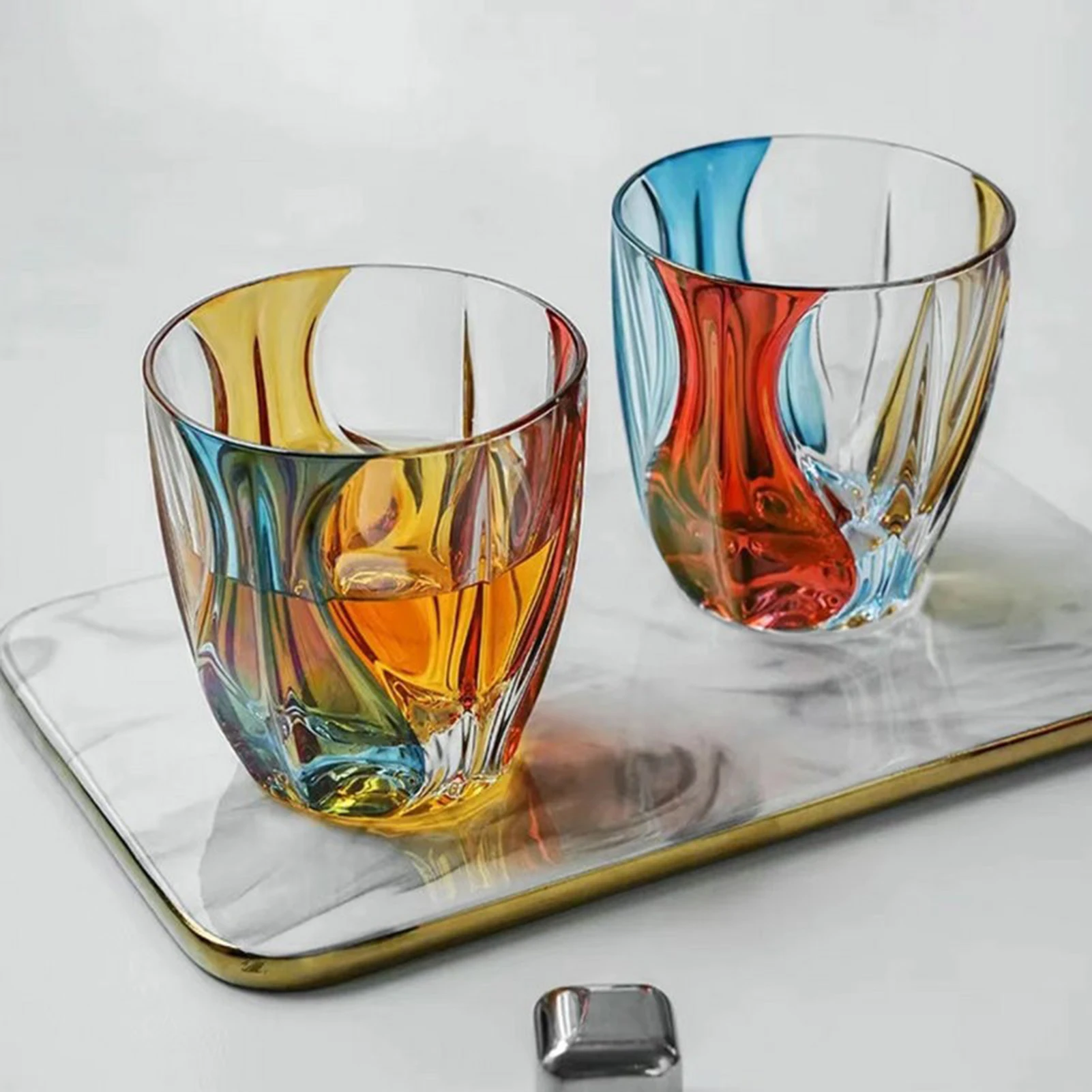 Fashionable Crystal Wine Glass Colored Transparent Glass Wine Glass For Whisky Beer Liquor Cocktail Party Decoration Wine Glass
Fashionable Crystal Wine Glass Colored Transparent Glass Wine Glass For Whisky Beer Liquor Cocktail Party Decoration Wine Glass