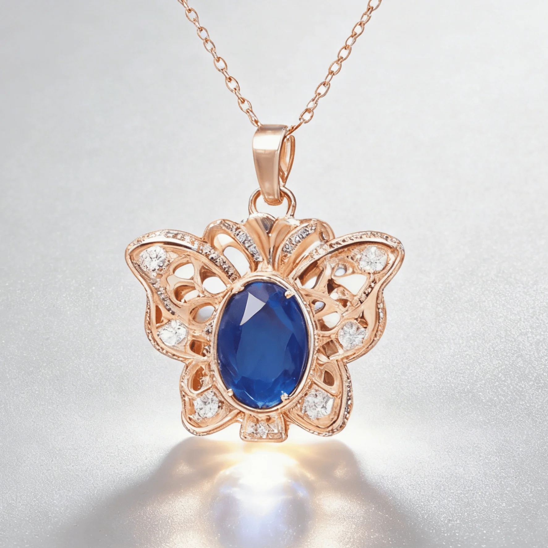 Sterling Silver Butterfly Pendant with Natural Dominican Blue Amber Openwork Carving Vintage Elegant Romantic Jewelry
Sterling Silver Butterfly Pendant with Natural Dominican Blue Amber Openwork Carving Vintage Elegant Romantic Jewelry