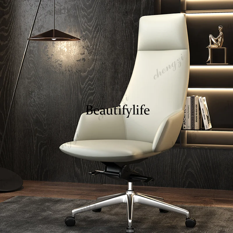 TTT Leather Boss Office Chair Comfortable Study Large Conference Computer Chair Design Designer Swivel Sillas De Oficina
TTT Leather Boss Office Chair Comfortable Study Large Conference Computer Chair Design Designer Swivel Sillas De Oficina