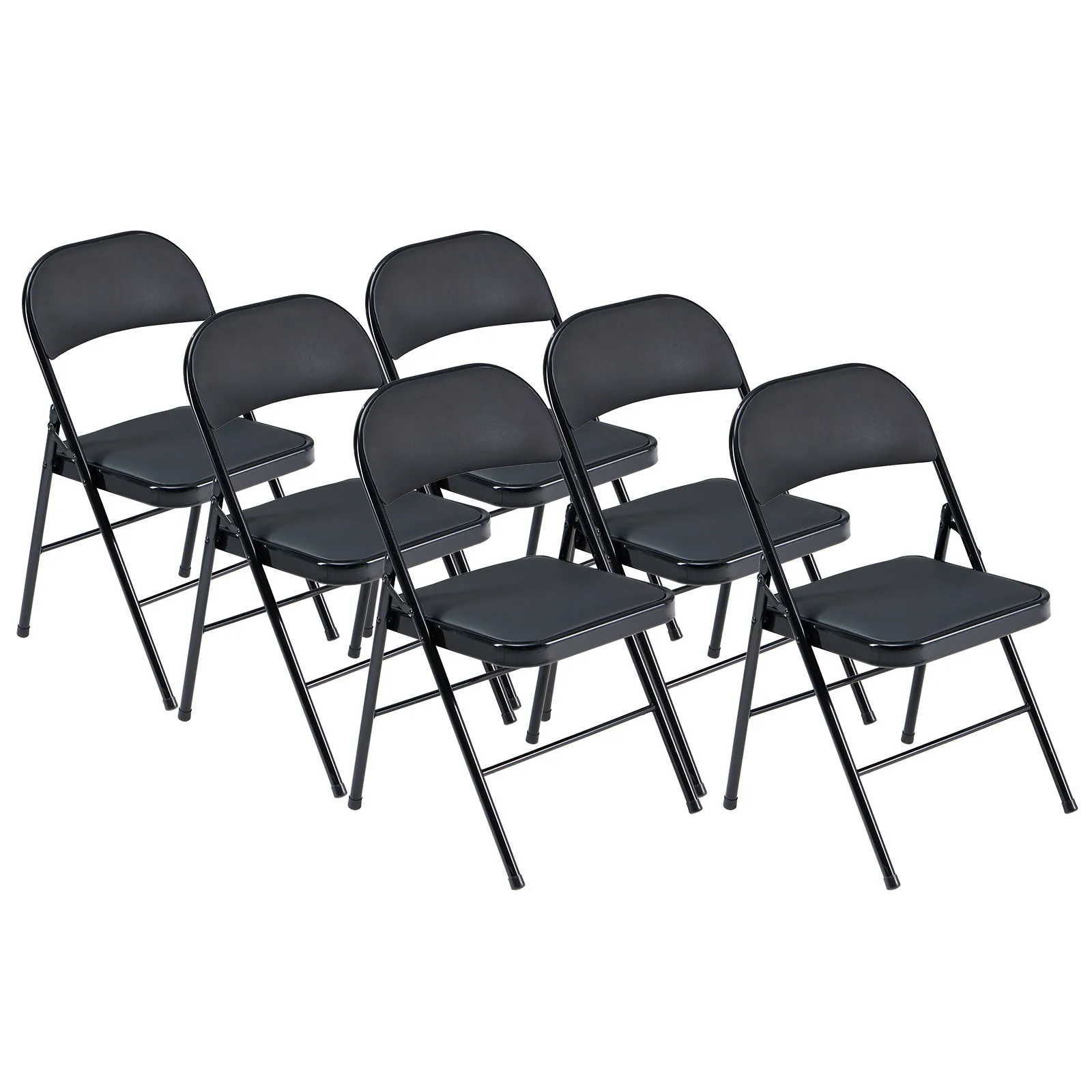 6 Pack Folding Chairs Fabric Upholstered Padded Seat Metal Frame Furniture
6 Pack Folding Chairs Fabric Upholstered Padded Seat Metal Frame Furniture