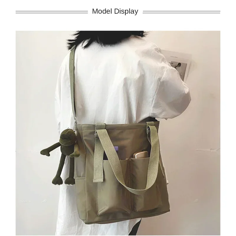 Waterproof Bag Large Capacity Canvas Bag Female Messenger Korean Student Harajuku Japanese One-shoulder Large Tote Bag
Waterproof Bag Large Capacity Canvas Bag Female Messenger Korean Student Harajuku Japanese One-shoulder Large Tote Bag
