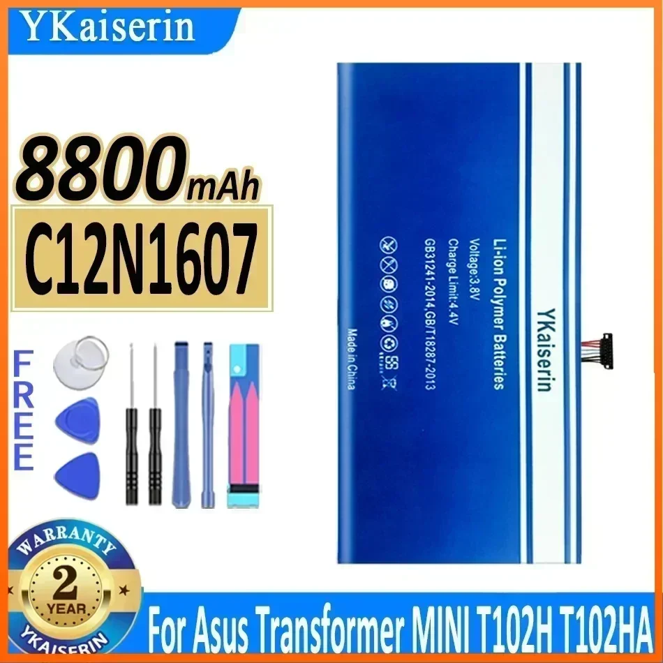 YKaiserin 8800 мАч Новый аккумулятор для ноутбука C12N1607 для ASUS Transformer Mini T102H T102HA Гарантия + инструменты
YKaiserin 8800 мАч Новый аккумулятор для ноутбука C12N1607 для ASUS Transformer Mini T102H T102HA Гарантия + инструменты