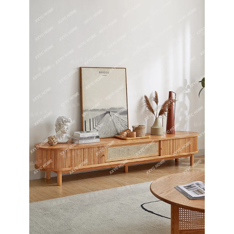 Modern Solid Wood TV Cabinet Simple Rattan Log Living Room Cabinet Floor Locker Storage Cabinet
Modern Solid Wood TV Cabinet Simple Rattan Log Living Room Cabinet Floor Locker Storage Cabinet