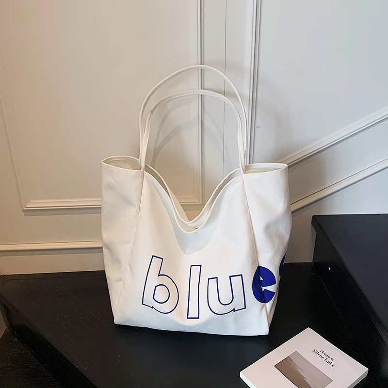 Girl Summer Large Capacity Canvas Tote Bag Women's High-End Letter Pattern Shoulder Bag 2026 New Casual Travel Shopping Totes
Girl Summer Large Capacity Canvas Tote Bag Women's High-End Letter Pattern Shoulder Bag 2026 New Casual Travel Shopping Totes