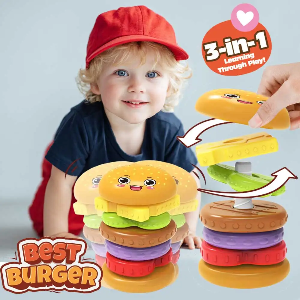 Набор сенсорного интеллектуального развития Burger Baby Монтессори, развивающий навыки мелкой моторики, обучающие игрушки с башней
Набор сенсорного интеллектуального развития Burger Baby Монтессори, развивающий навыки мелкой моторики, обучающие игрушки с башней