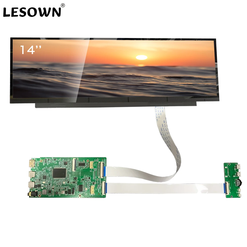 14.1 Inch IPS Touch Displays LCD Module Display Touchscreen USB 1920x550 Stretched Bar LCD Display
14.1 Inch IPS Touch Displays LCD Module Display Touchscreen USB 1920x550 Stretched Bar LCD Display