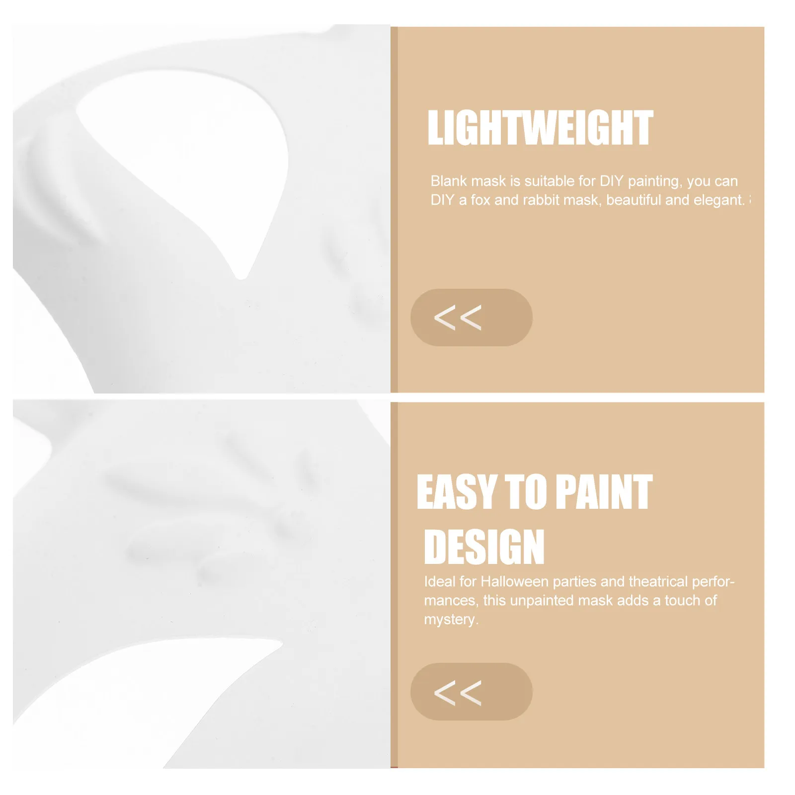 4Pcs DIY White Masquerade Masks Unpainted Fox and Rabbit Style Blank Masks for Hand Painting and Parties Fox Mask
4Pcs DIY White Masquerade Masks Unpainted Fox and Rabbit Style Blank Masks for Hand Painting and Parties Fox Mask