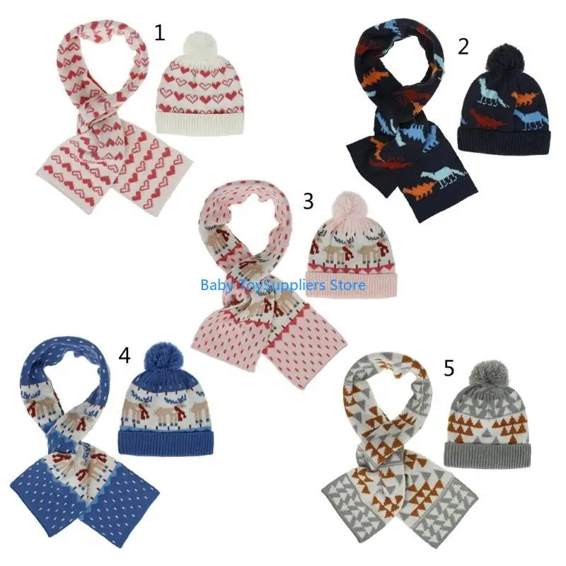 R1WF Soft Knitted Hat and Bib Set Late Autumn Warm Hat Fashion Toddler Wild Scarves 
R1WF Soft Knitted Hat and Bib Set Late Autumn Warm Hat Fashion Toddler Wild Scarves