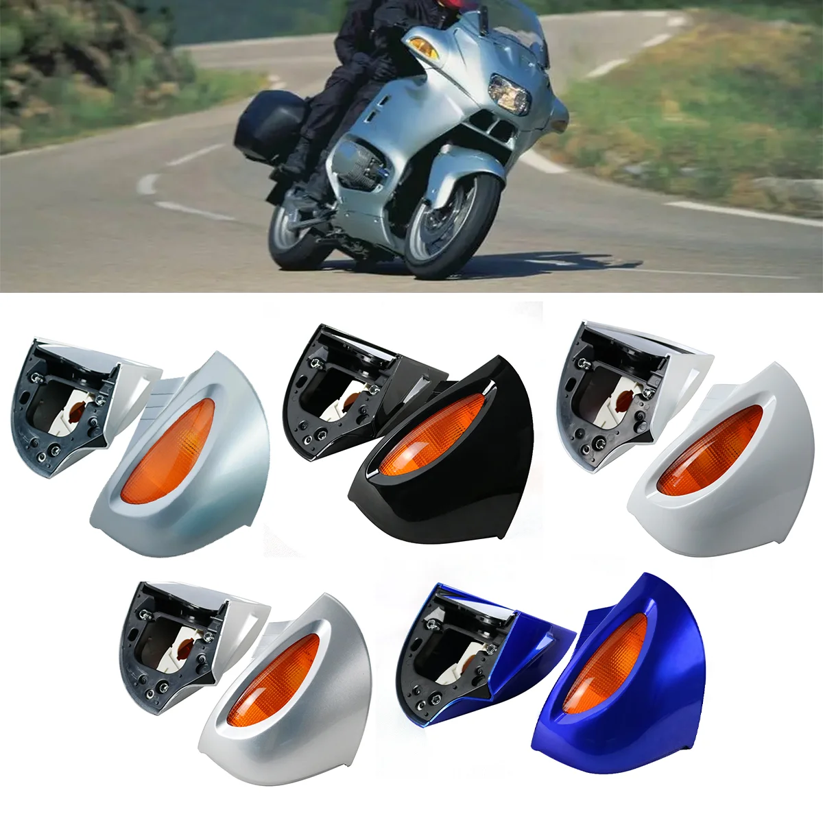 Motorcycle Rear View Side Mirror with Turn Signals Light Indicators Amber Amber Lens Left Right For BMW R1100RT R1150RT R1100RTP
Motorcycle Rear View Side Mirror with Turn Signals Light Indicators Amber Amber Lens Left Right For BMW R1100RT R1150RT R1100RTP