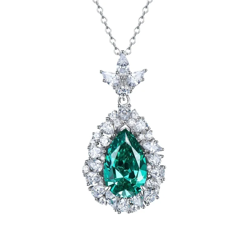 2023 New S925 Silver 10 * 16 Pear shaped High Carbon Diamond Necklace Pendant for Women's Fashion Versatile
2023 New S925 Silver 10 * 16 Pear shaped High Carbon Diamond Necklace Pendant for Women's Fashion Versatile
