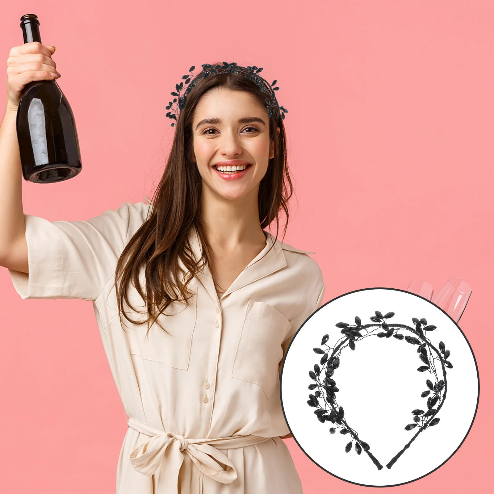 Crystal Headband Women Bright Faux Crystal Elegant Fashion Hair Accessory for Prom Wedding Party Lightweight Headpiece
Crystal Headband Women Bright Faux Crystal Elegant Fashion Hair Accessory for Prom Wedding Party Lightweight Headpiece